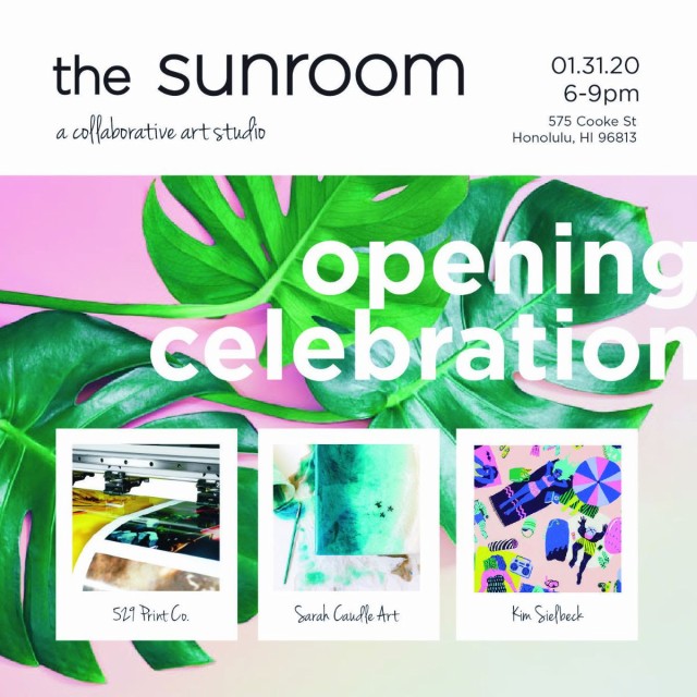 人気オーシャンアーティストsarah Caudle イラストレーター Kim Sielbeckが新しくアトリエ The Sunroomをカカアコにオープン Allhawaiiオールハワイ