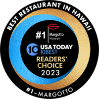 全米最大新聞紙USA TodayによるBest Restaurant in HawaiiでMargotto Hawaiiが見事１位の座に