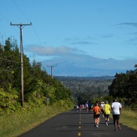 マウナケア山に向かって走るボルケーノ・ラン！