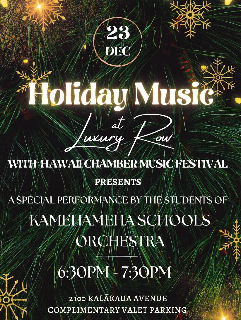 Holiday Music at Luxury Row