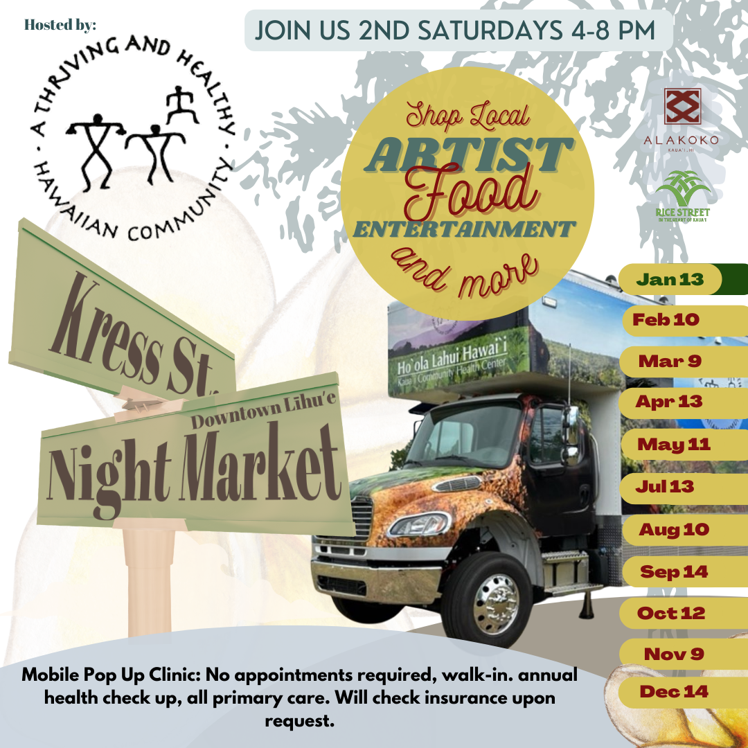 2nd Saturday Downtown Lihue Night Market