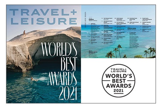 米の旅行雑誌最大手『Travel ＋ Leisure』の読者投票「ワールドベストアワード 2021」、ハワイのホテル部門においてプリンス ワイキキが2位に選出されました！
