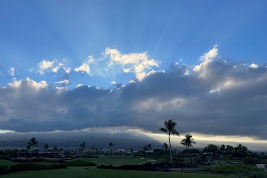 曇り空のハワイ島