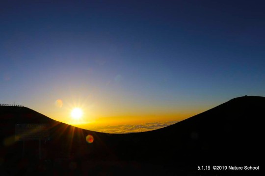 マウナケア山頂「平成」最後の夕陽と「令和」初日の出