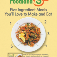 材料5つだけ、シンプルで簡単、おいしいを毎週発表！フードランドの新企画フードランドファイブ
